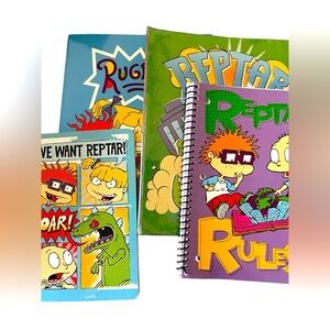 **New Rugrats Notepads/folder/ Binder Set**